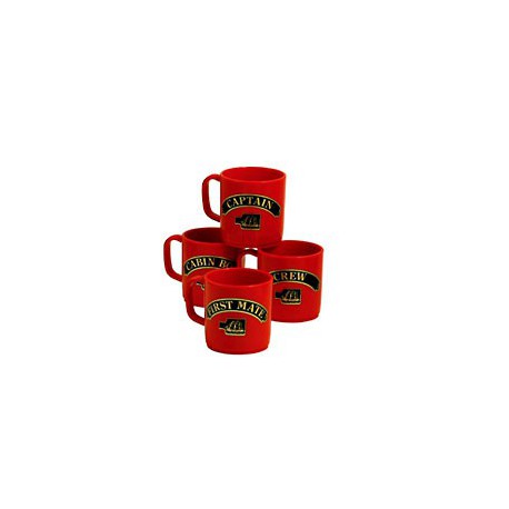 Set de 4 mugs Marins - 3157AROUGE