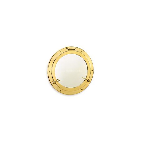 Miroir hublot 37 cm laiton ou chromé Cap Town - 9520 LAITON