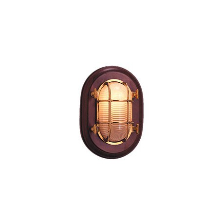 Lampe hublot sur bois - 9537