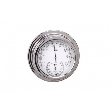 Grand thermomètre Hygromètre INOX diamètre 160 mm - Marineshop