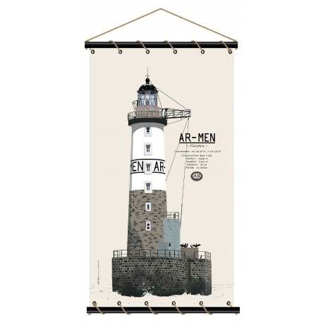 Marineshop - Phare Ar-Men - Toile