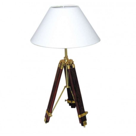 LAMPE TREPIED BOIS SEAV NATUREL H52