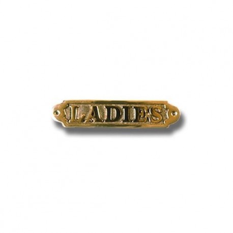 Plaque de porte laiton LADIES - Marineshop