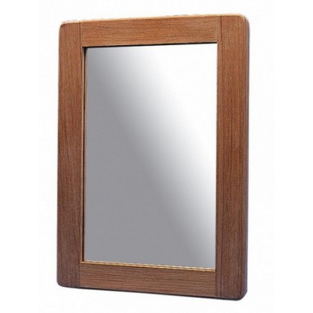 Miroir en teck rectangulaire - 38 x 28 cm - Marineshop