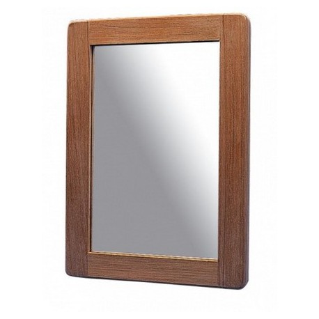 Miroir en teck rectangulaire - 25 x 18 cm - Marineshop