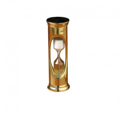 Sablier en laiton massif 3 minutes - Marineshop.biz
