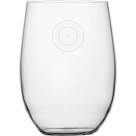 6 Verres à boissons motif Points cardinaux