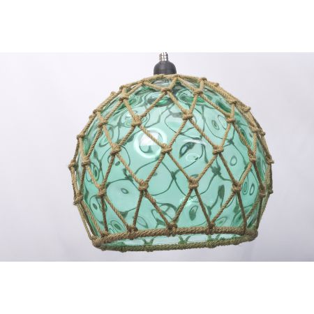 Lampe plafonnier - Boule en verre Verte