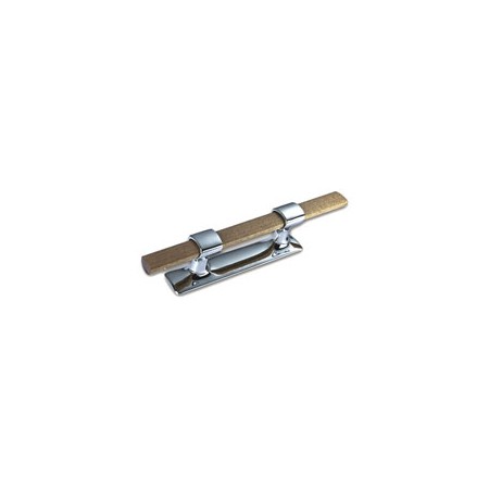 Taquet main courante en bois massif - 35A - 320 mm laiton