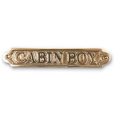 Plaque de porte laiton - Cabine Boy - Marineshop