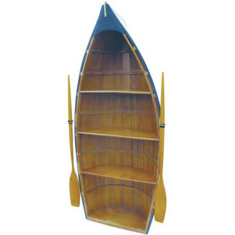 Etagère-bateau  bois  peint