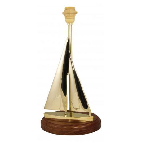 Lampe - Yacht à voiles -H: 46cm, Ø: 24cm