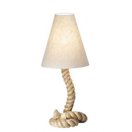 Lampe corde avec abat-jour, H: 70cm, Ø: 30cm
