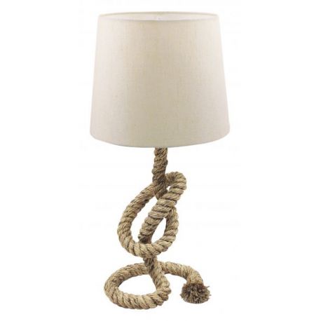Lampe corde avec abat-jour, H: 58cm, Ø: 21/28cm