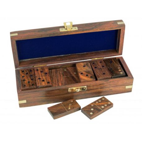 Coffret - Jeu de Domino en bois - 20cm