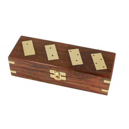 Coffret - Jeu de Domino en bois - 20cm