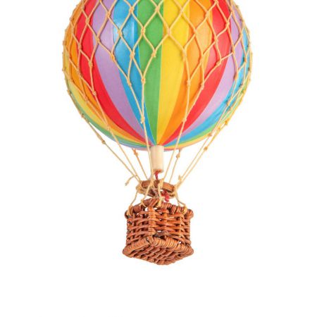 Lanterne solaire type ballon montgolfière effet flamboyant arc-en-ciel