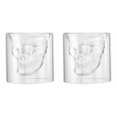 Verres en forme de crâne - Lot de 2 - Marineshop