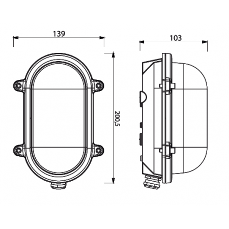 Applique - Tortue Ovale en laiton - Dimensions