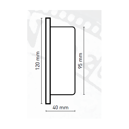 Thermomètre Hygromètre diamètre 120 mm - Dimensions - Marineshop