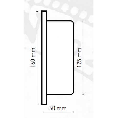 Grand thermomètre Hygromètre INOX diamètre 160 mm - Dimensions - Marineshop