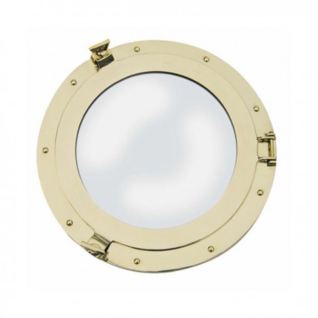 Miroir-hublot laiton Ø40cm - Marineshop.fr