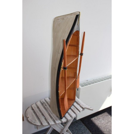 Etagère bateau  bois peint 3 casiers - H90cm - Marineshop.fr