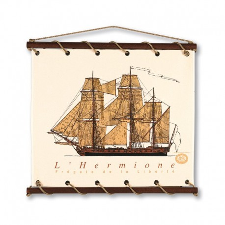 Toile Hermione - Petit Modèle - 75x65cm - Marineshop.fr