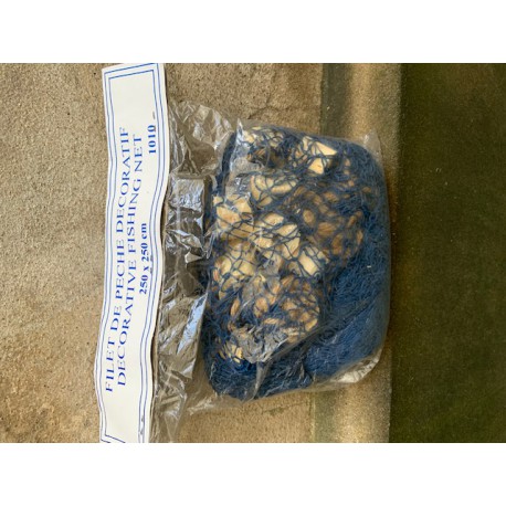 Filet de pêche décoratif avec flotteur - Bleu Marine - Marineshop.fr