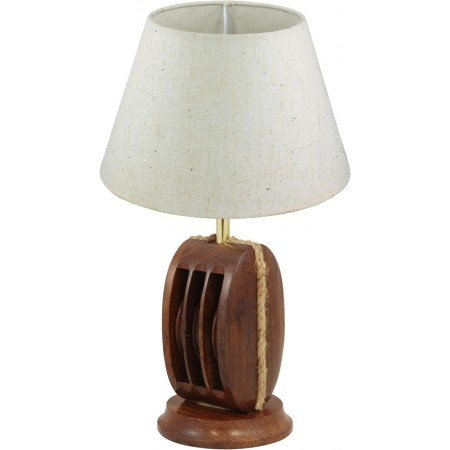 Lampe Poulie avec abat jour - Marineshop.fr